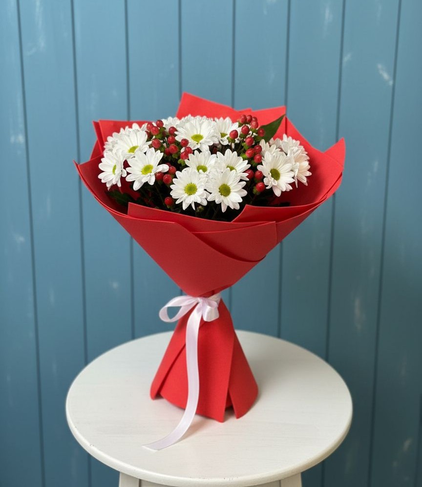 Букет цветов из: Хризантемы в Шексне