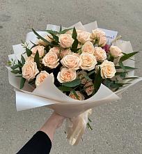 Букет Кремовые розы Латте в Шексне