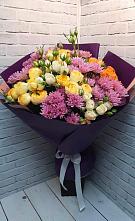 Букет цветов из:  Хризантемы и Розы #REPLACE_PRED# Шексне