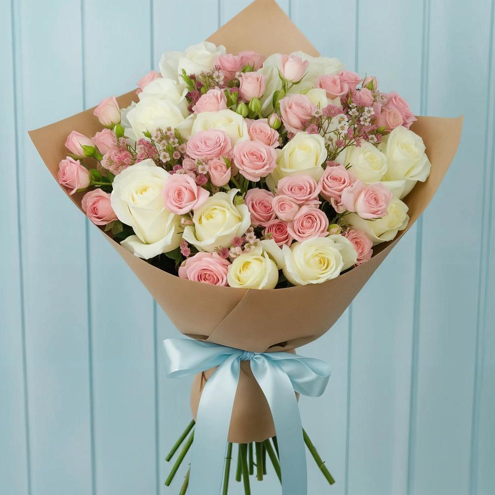 Букет романтичный подарок в Шексне Букет цветов из: Розы в Шексне