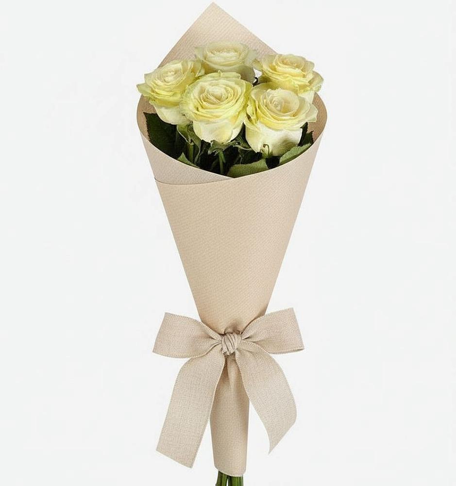 Букет белые крылья в Шексне Букет цветов из: Розы в Шексне