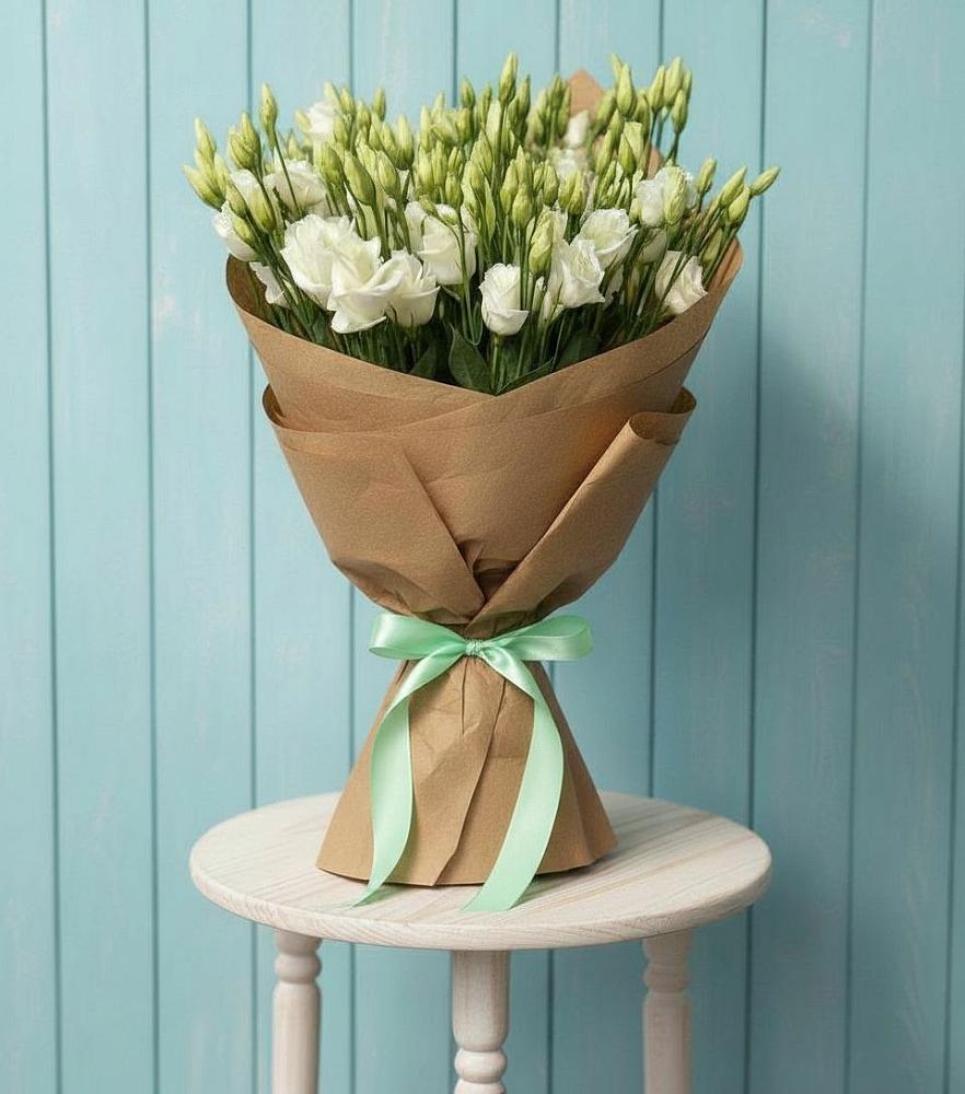 Букет Утренняя Свежесть в Шексне Букет цветов из: Лизиантусы в Шексне