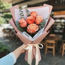 Букет персиковый аромат в Шексне Букет цветов из:  Розы в Шексне
