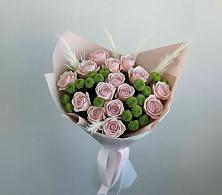Букет доброе утро в Шексне Букет цветов из:  Розы и Хризантемы в Шексне