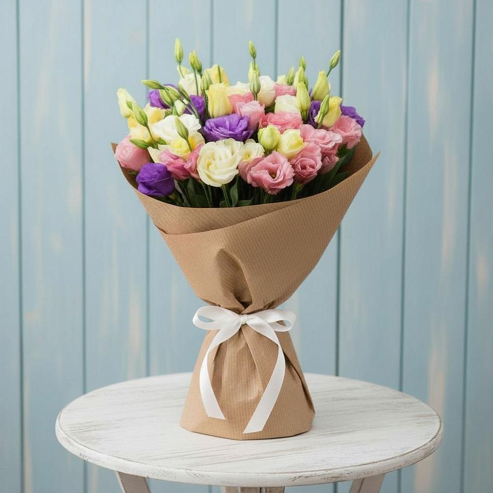 Букет Цветная эустома в Шексне Букет цветов из: Лизиантусы в Шексне