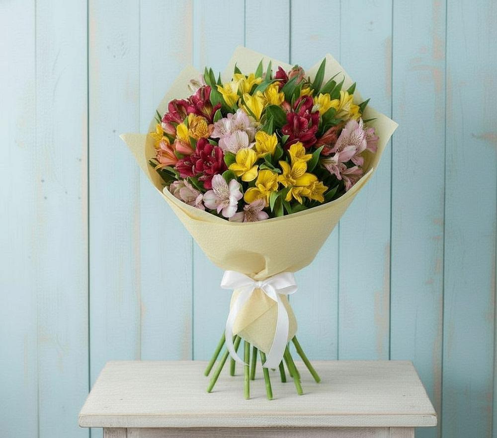 Букет цветов из: Альстромерии в Шексне