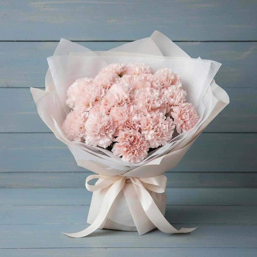 Букет розовые гвоздики в Шексне Букет цветов из: Гвоздики в Шексне