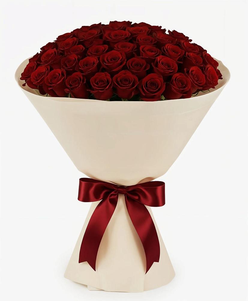 Букет 101 Бордовая роза Блэк Бакарра в Шексне