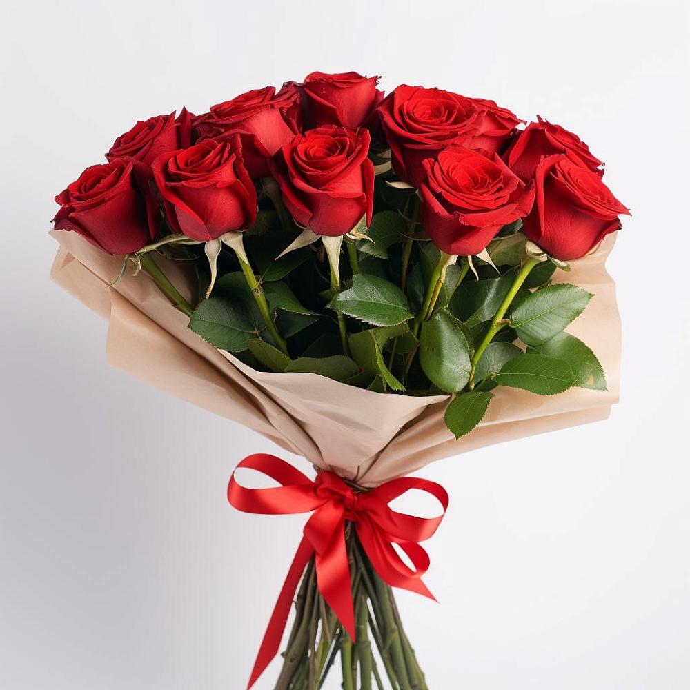 Букет 11 Красных роз Эдлесс Лав в Шексне