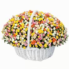 Премиум корзина Кустовых Роз в Шексне Премиум букет из: Розы в Шексне