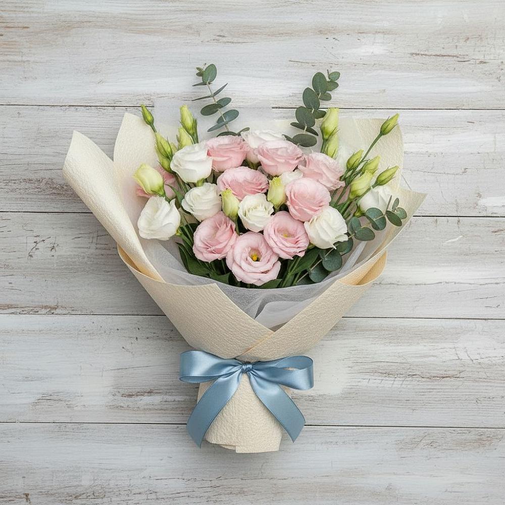 Букет цветов из: Лизиантусы в Шексне